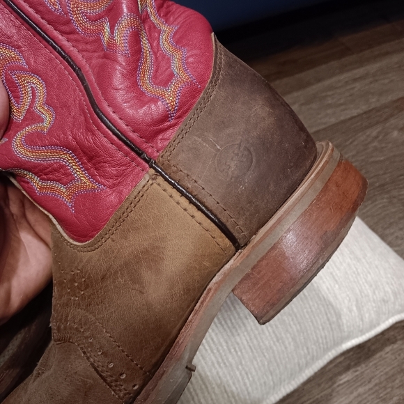 Double-H Boots® Men's 11" Domestic Wide Square Toe ICE Roper Boots Size 8D - Picture 6 of 9